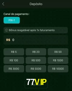 deposits 77VIP